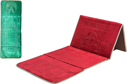 Prayer Rug with Back Support Meditation Mat with Back Rest Cushioned & Padded Prayer Rug